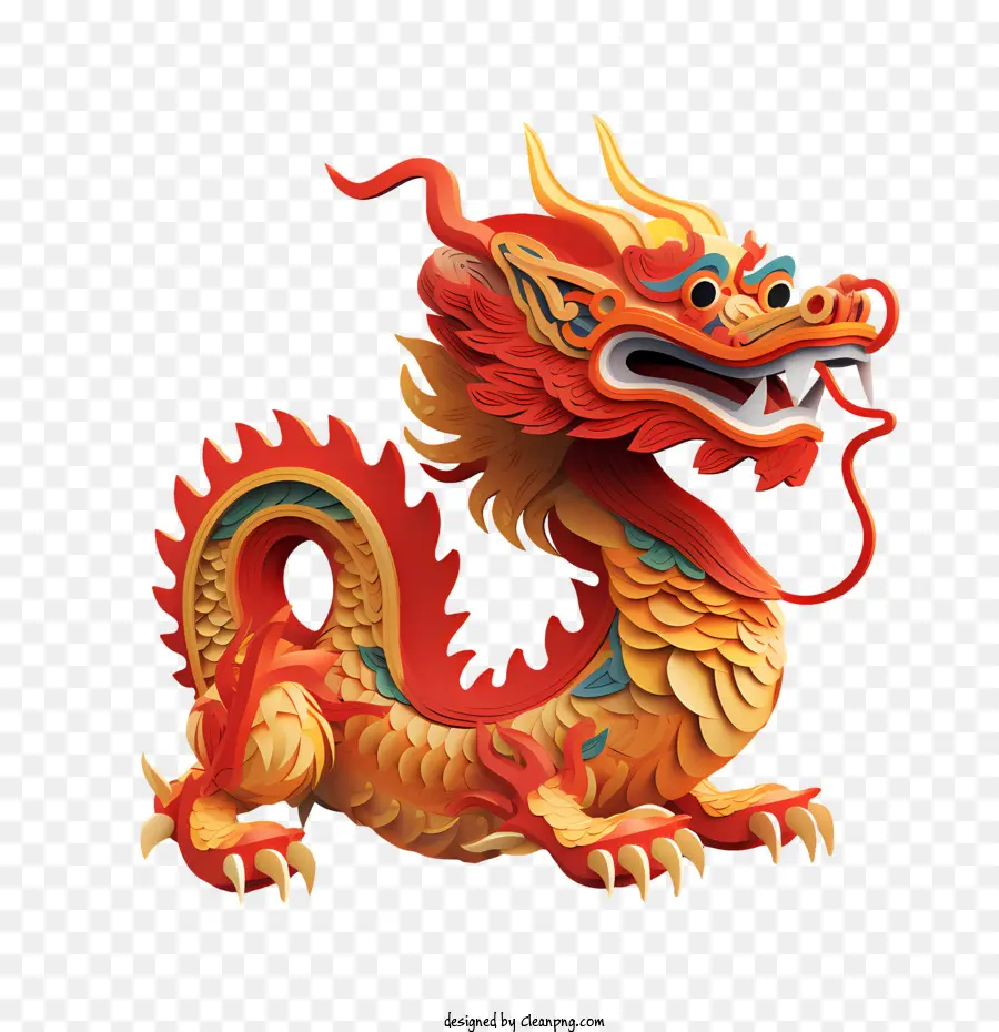 Nouvel An De Dragon Chinois，Dragon PNG