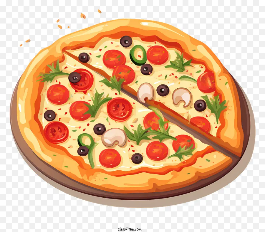 Pizza，Pizza Au Pepperoni PNG