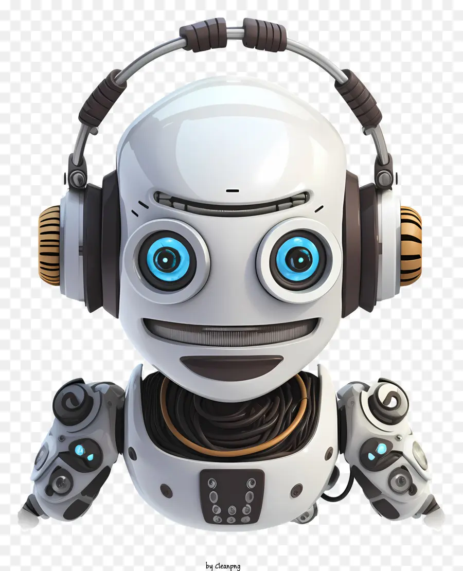 Robot，Robot Avec écouteurs PNG