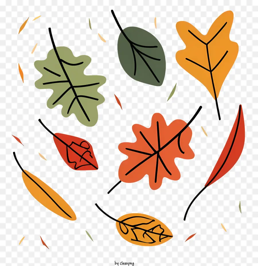 Feuilles D'automne，Automne PNG