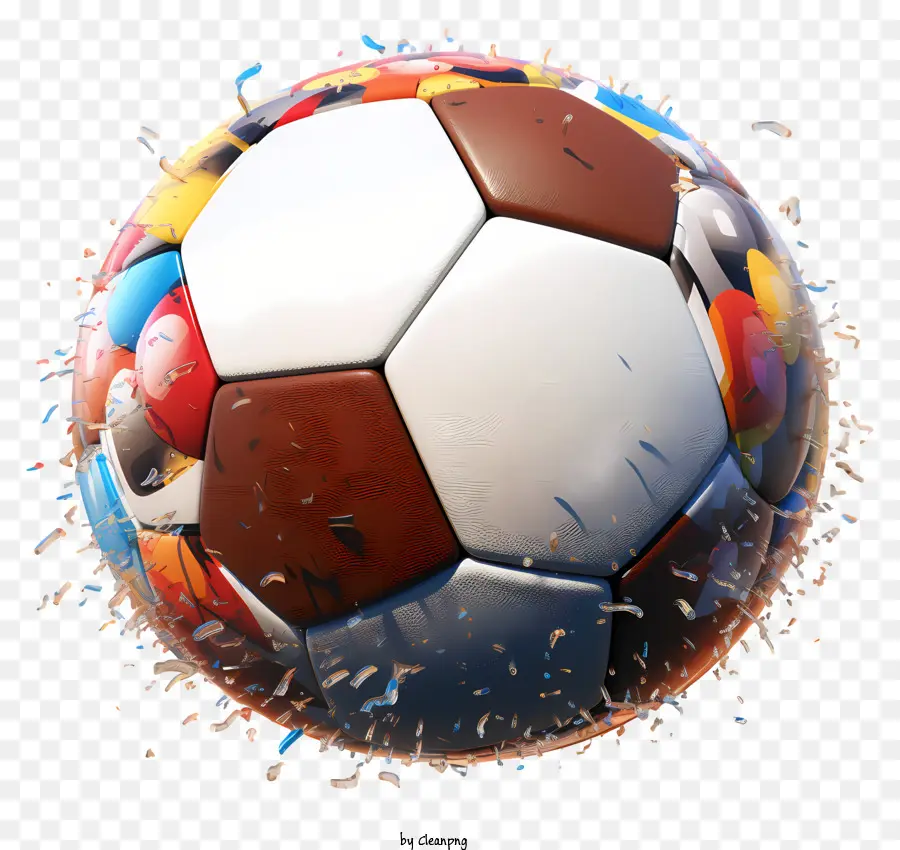 Ballon De Soccer，Boules De Football Colorées PNG