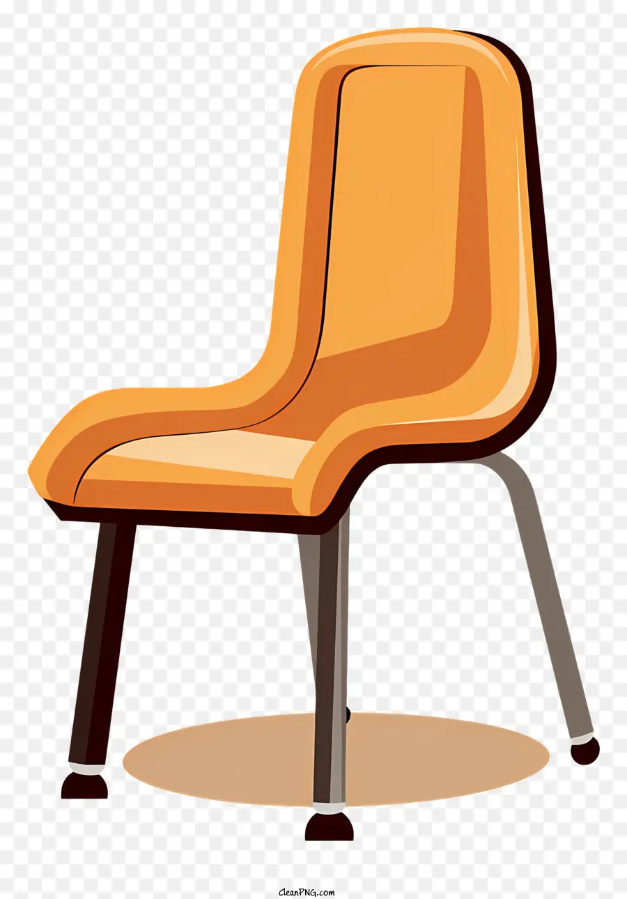 Chaise Orange，Chaise à Cadre En Métal PNG