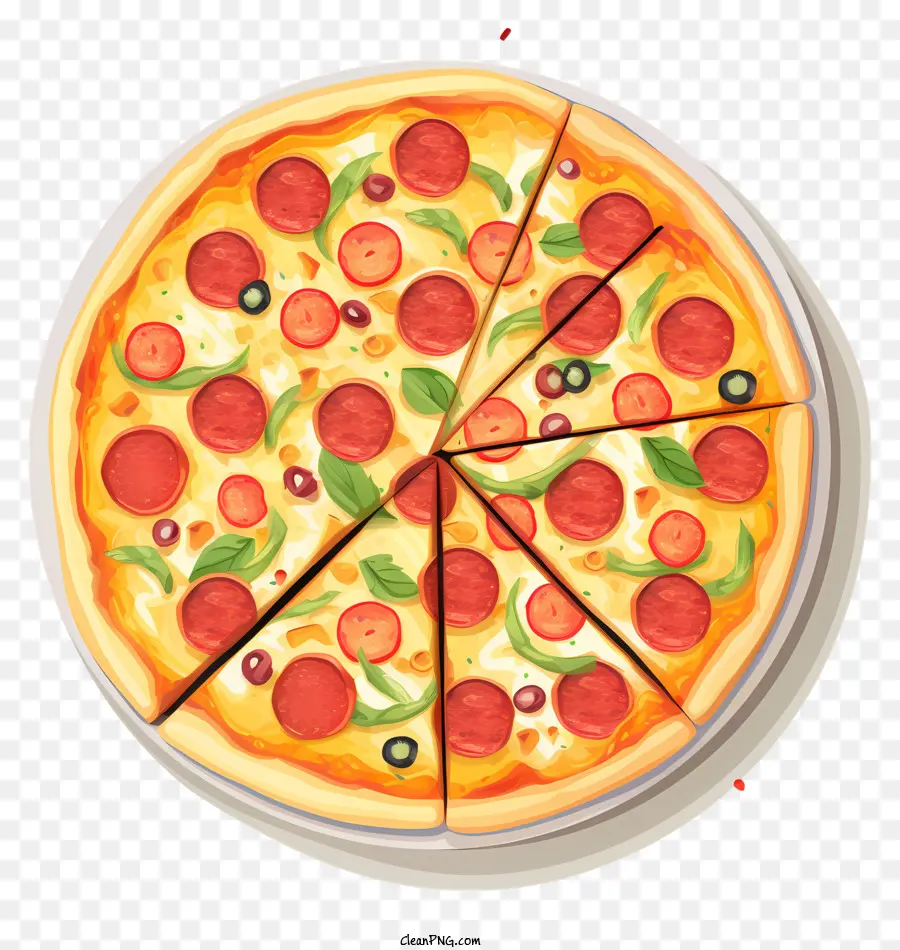 Pizza，Garnitures PNG