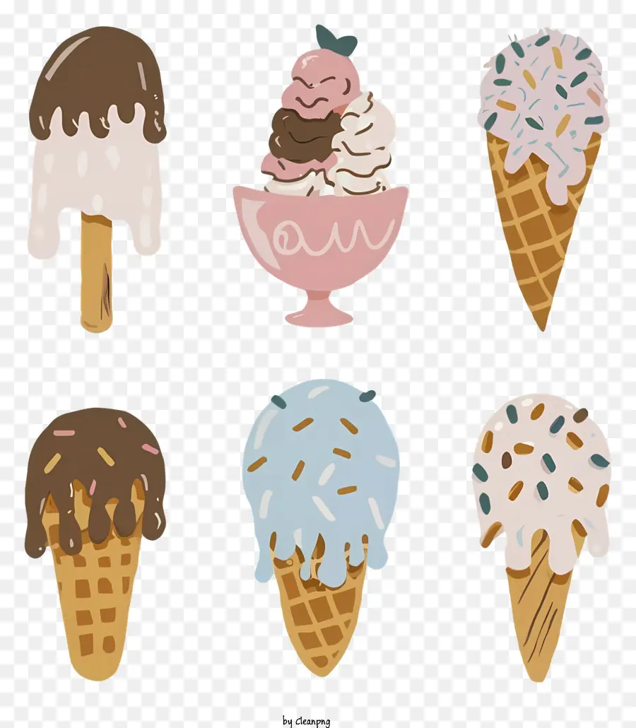 Cornets De Glace，Glace PNG