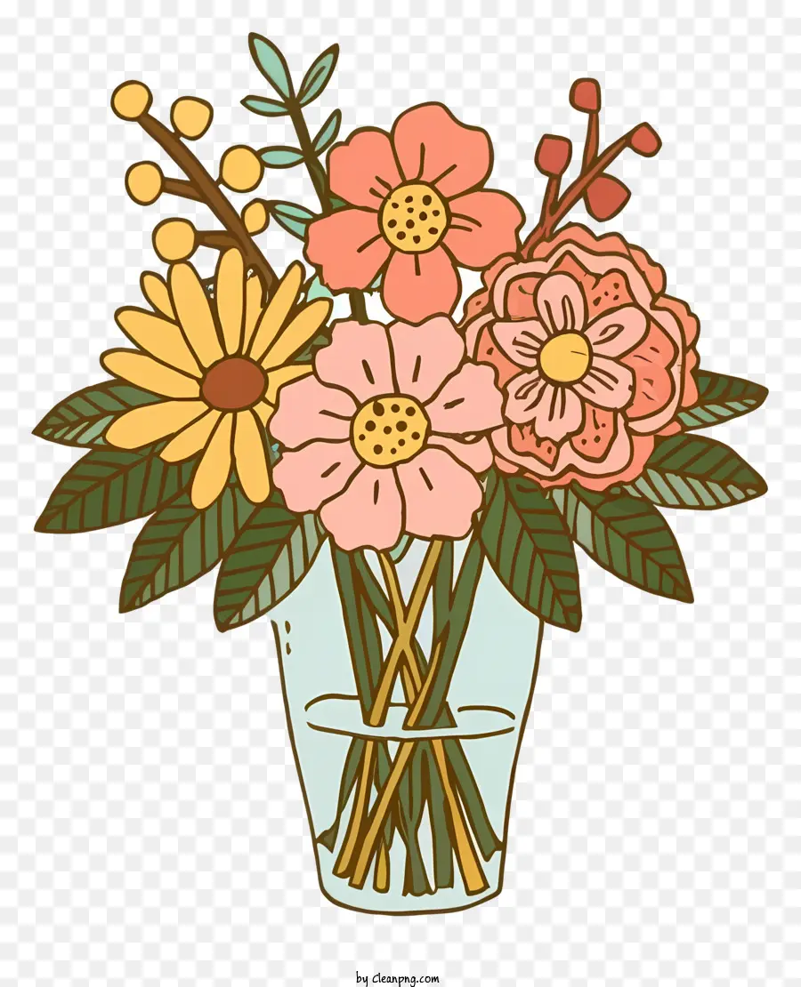 Vase De Fleurs，Roses PNG