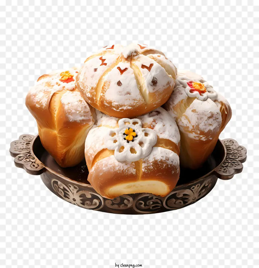 Pan De Muerto，Croissants PNG