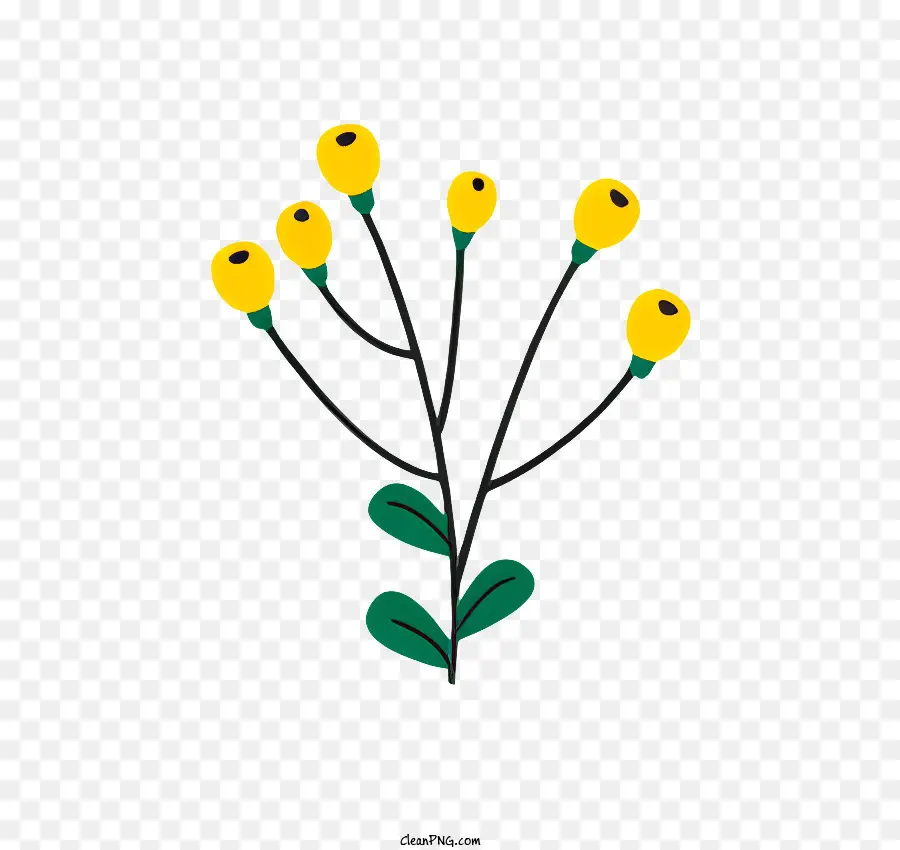 Petite Plante，Fleurs Jaunes PNG