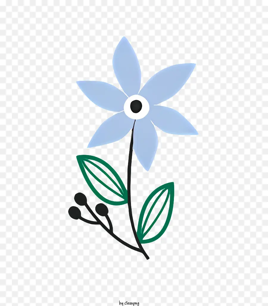 Fleur Bleue，Cinq Pétales PNG