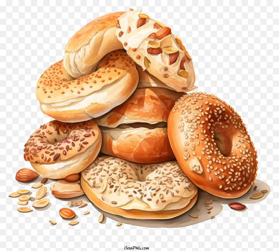 Bagels，Pain PNG