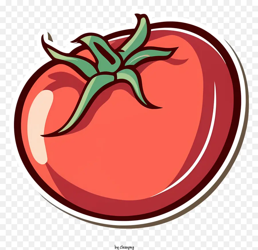 Rouge Tomate，Arrière Plan Noir PNG