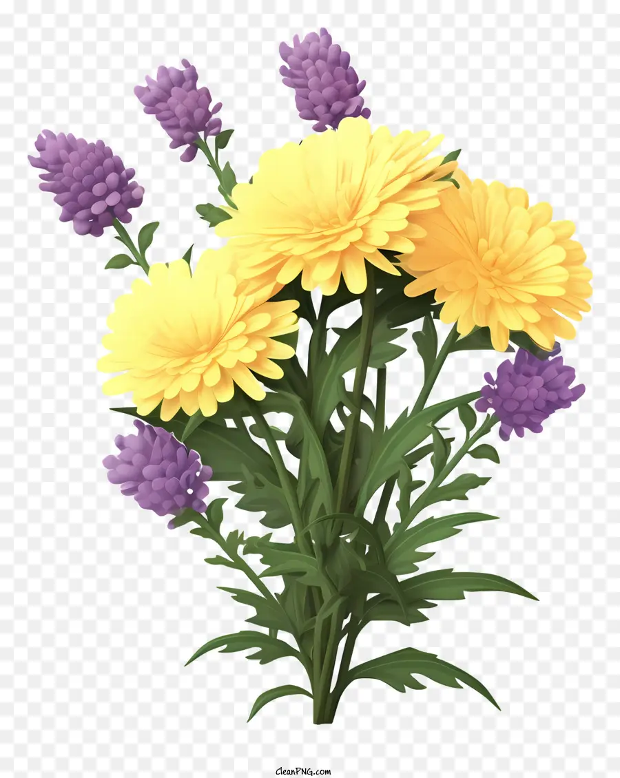 Fleurs，Fleurs Jaunes PNG