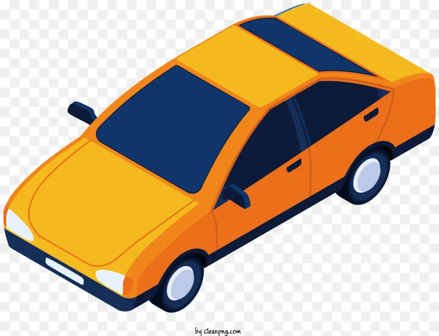 Voiture Orange，Voiture Jaune PNG