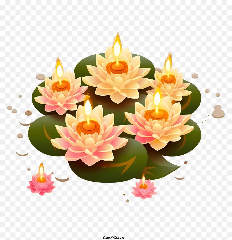 Diwali Dius，Lotus PNG