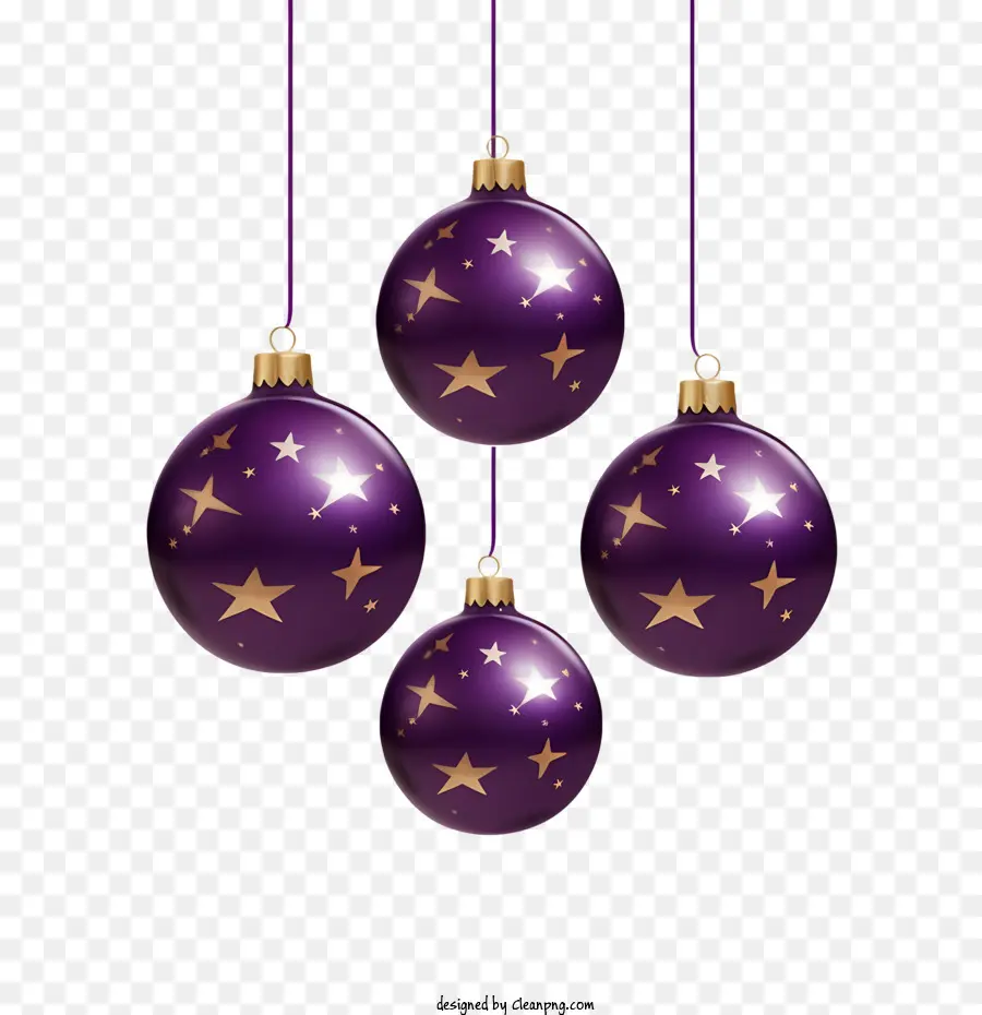 Boule De Noël，Violet PNG