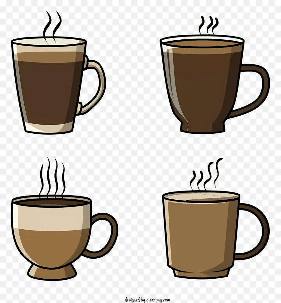 Des Tasses à Café，Tasses à Café à Vapeur PNG