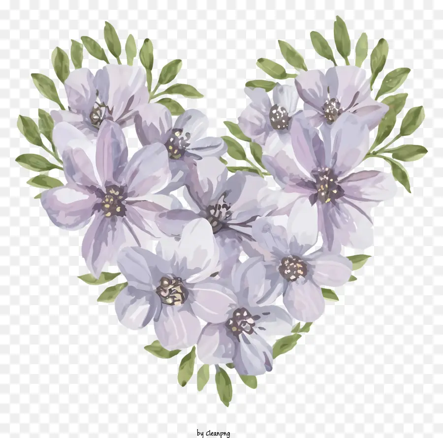 En Forme De Coeur，Fleurs PNG