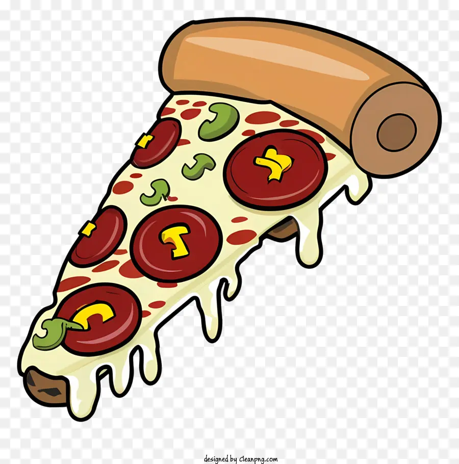 Tranche De Pizza，Pepperoni PNG