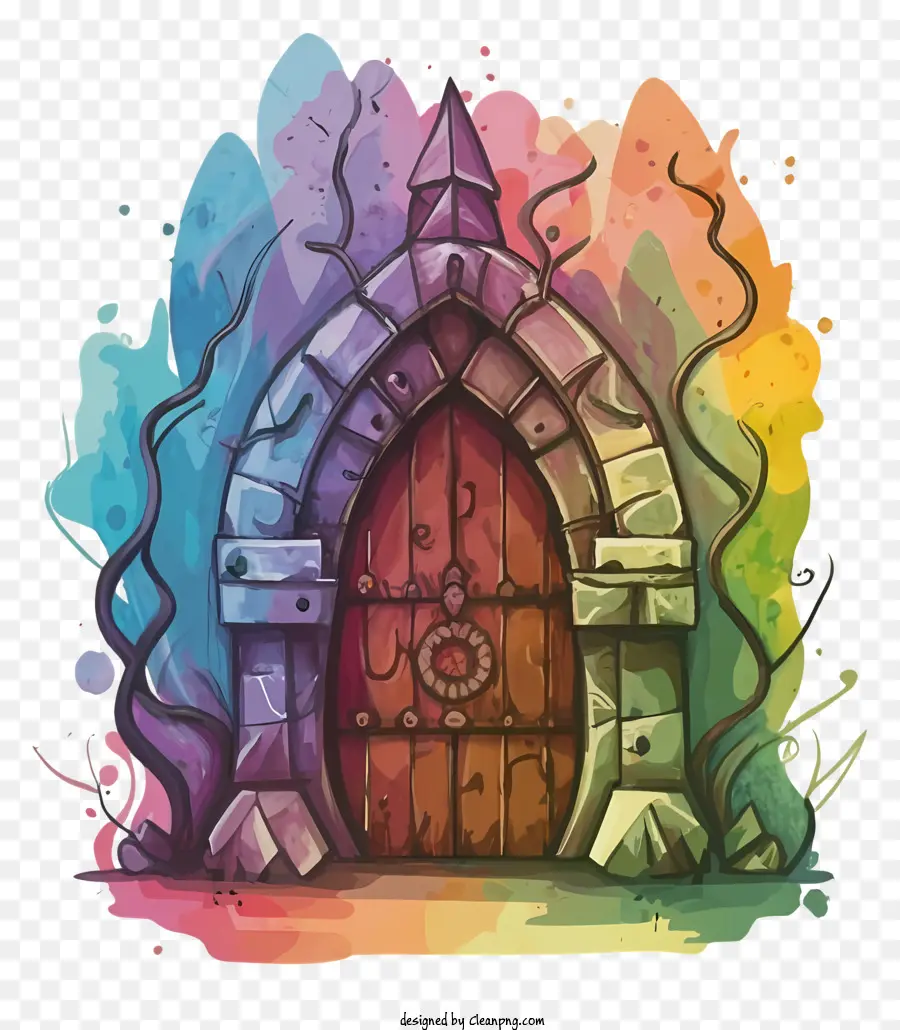 Porte Colorée，Entrée PNG