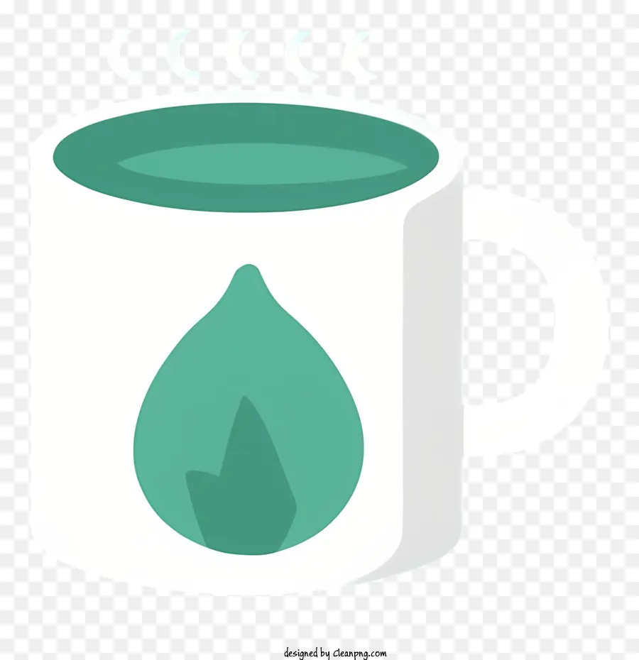 Liquide Vert，Tasse Feuille Verte PNG