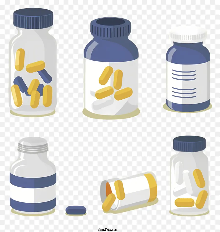 Pilules，Flacons De Médicaments PNG