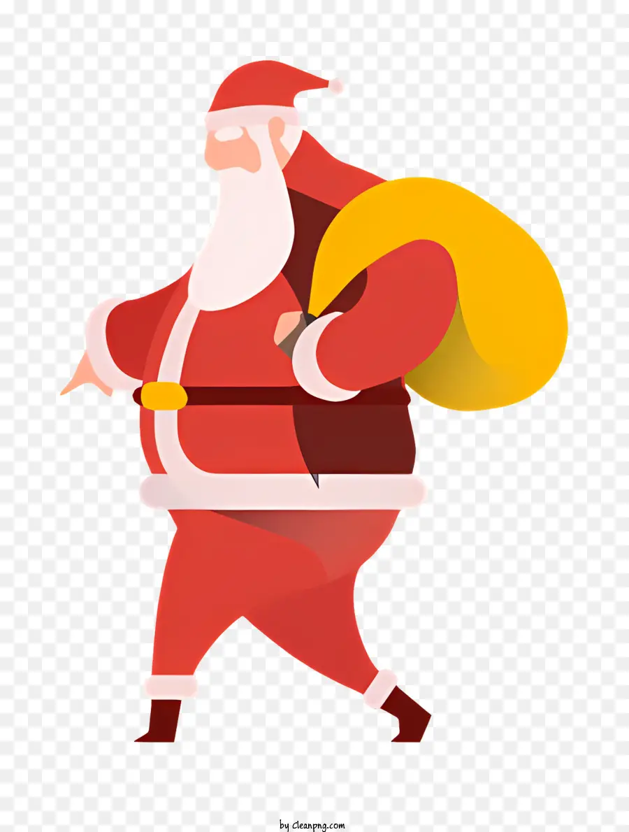 Le Père Noël，Sac De Cadeaux PNG