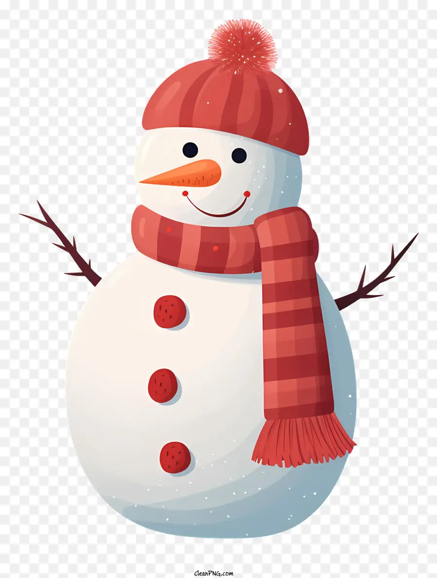 Bonhomme De Neige，Chapeau Rouge PNG