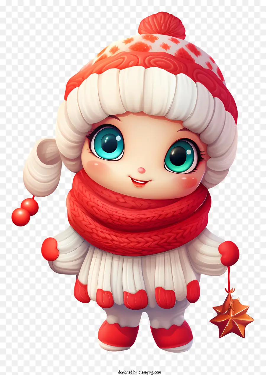 Petite Fille，Pull Rouge Et Blanc PNG