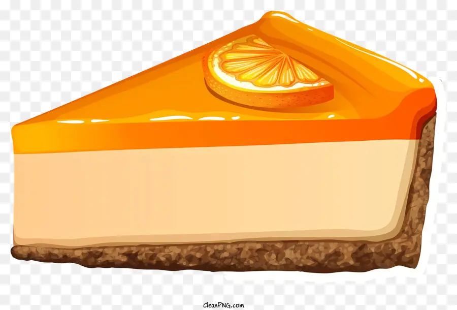 Gâteau À L'orange，Tranche De Gâteau PNG