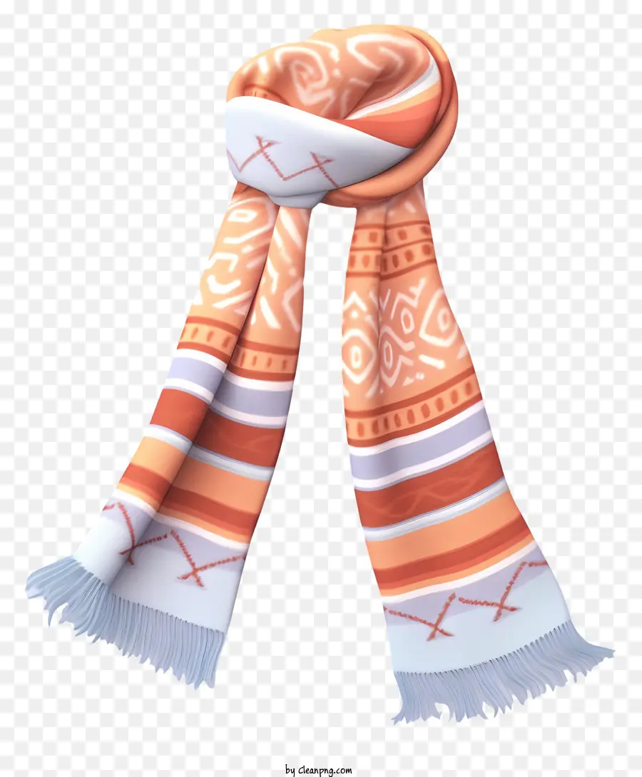 Foulard Abstrait，Écharpe Orange PNG