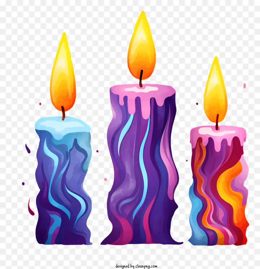 Bougies，Flamme PNG