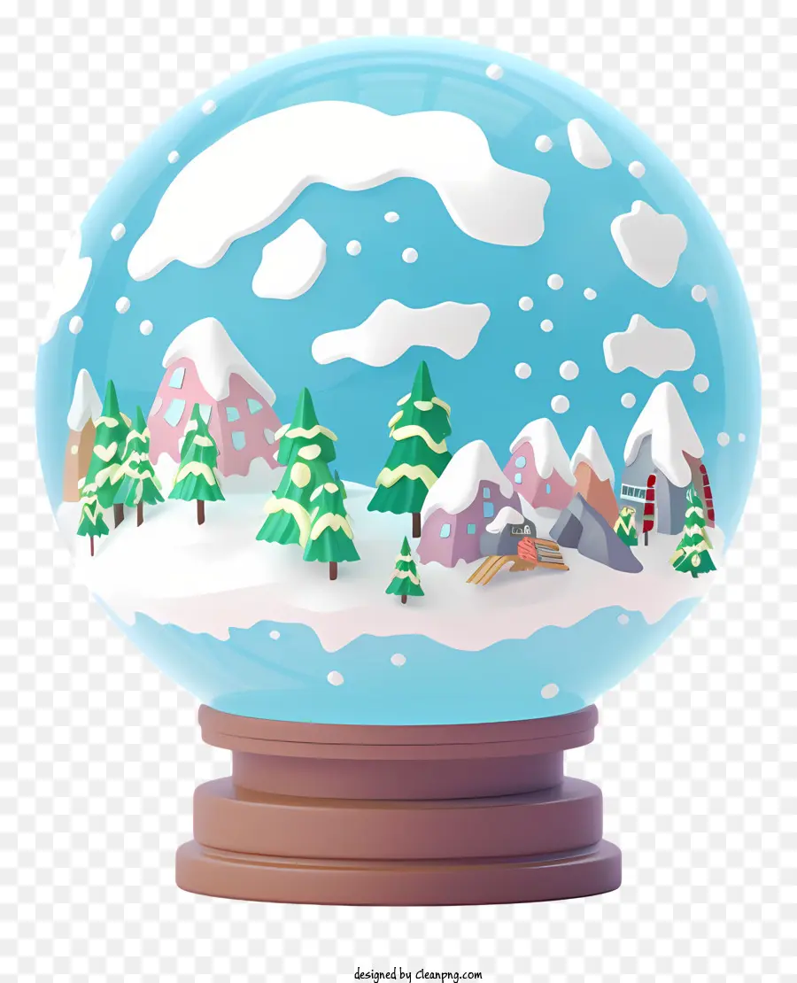 Globe De Neige，Paysage D'hiver PNG