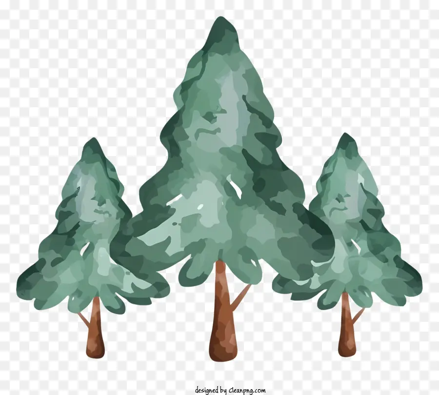 Arbres Verts，Formation D'arbres PNG
