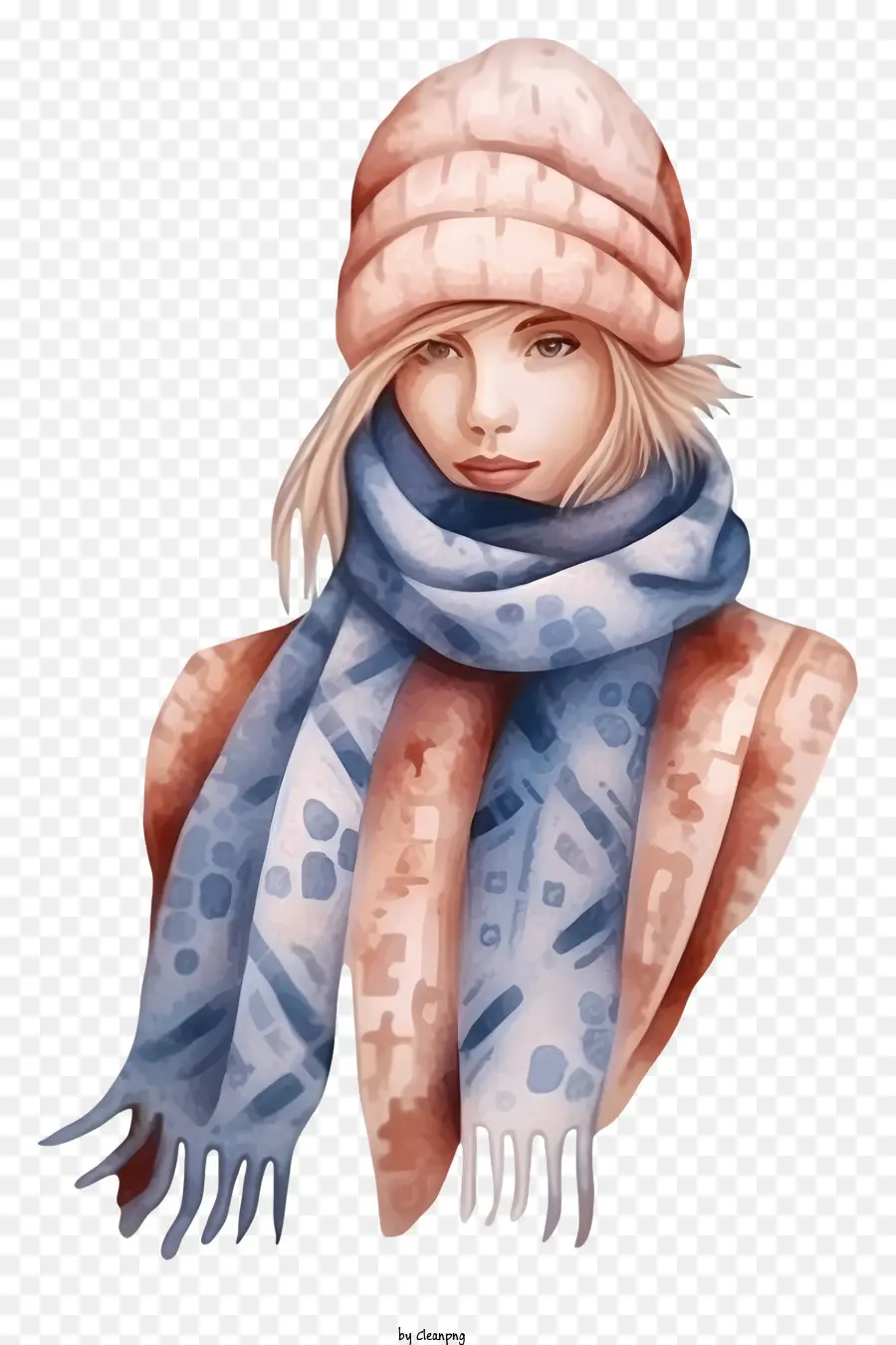 Fille，Fille En Vêtements D'hiver PNG