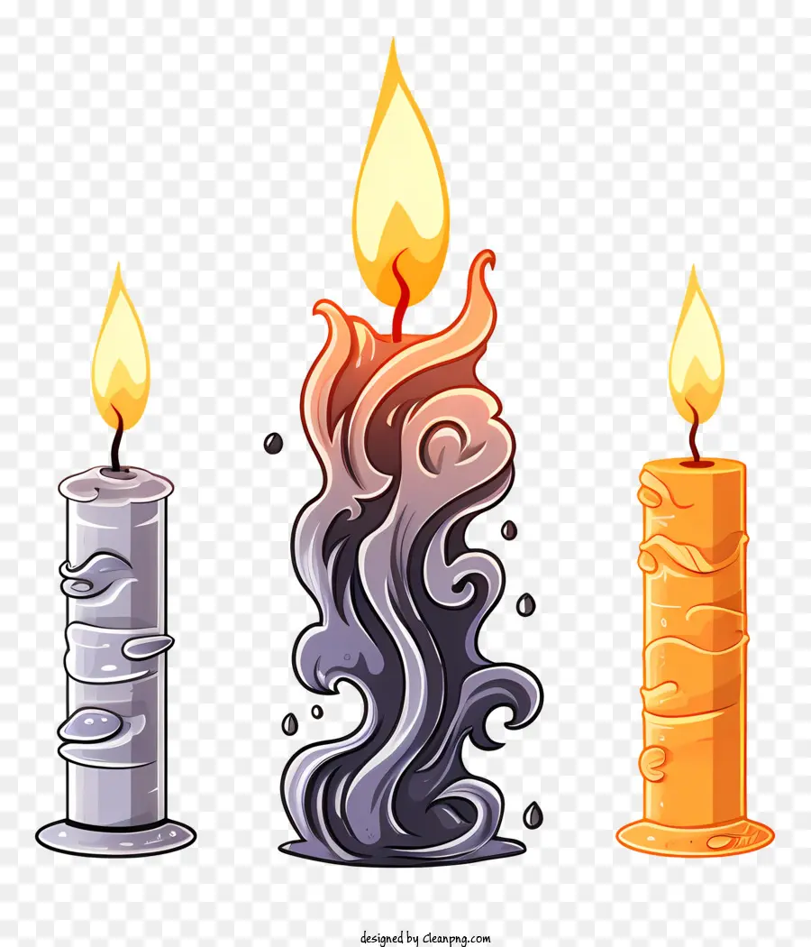 Bougie，Les Flammes PNG