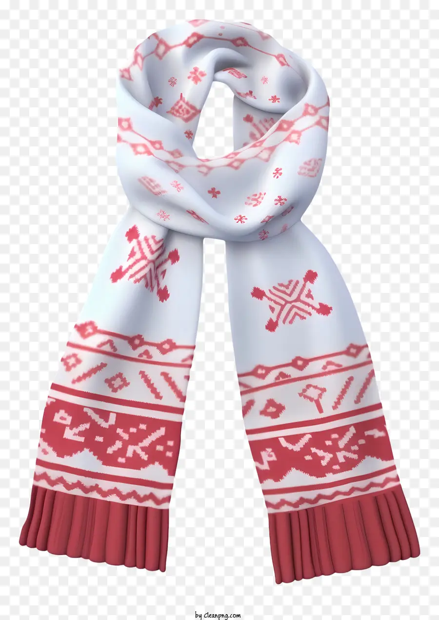 Foulard Blanc，Rouge Modèle PNG