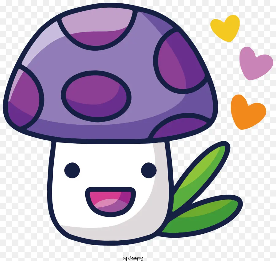 Personnage De Champignon De Dessin Animé，Champignon Aux Grands Yeux PNG