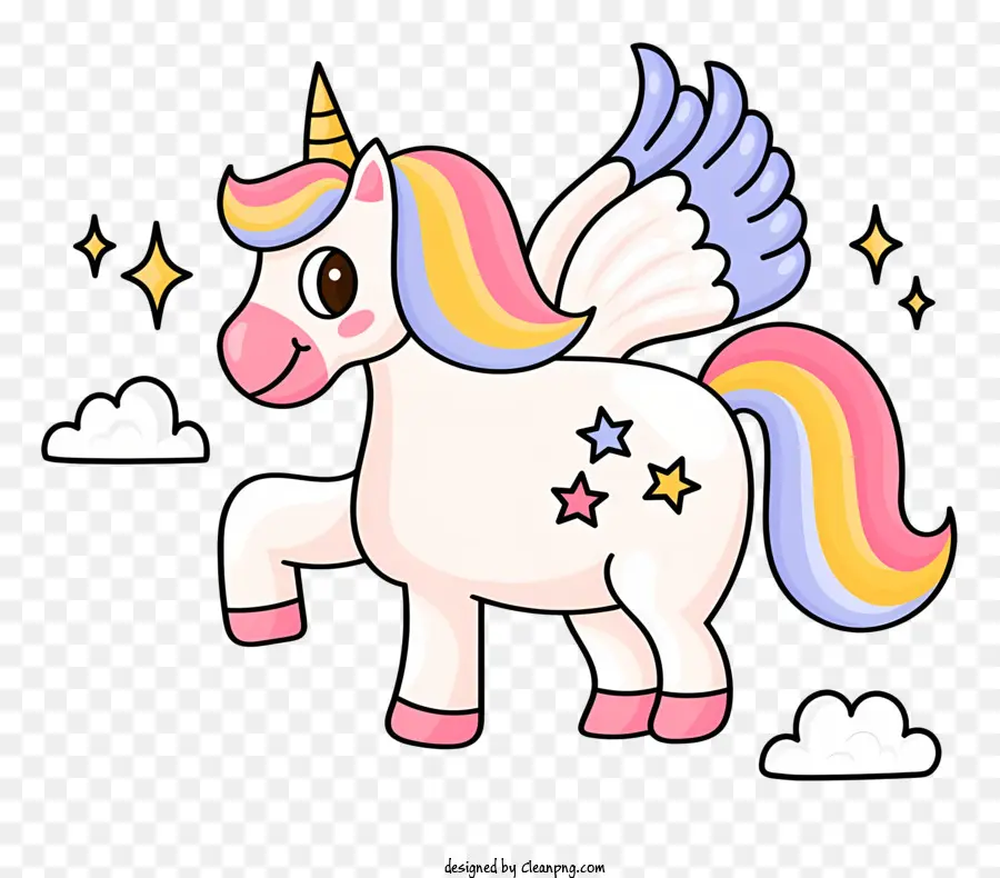 Licorne，Ailes PNG