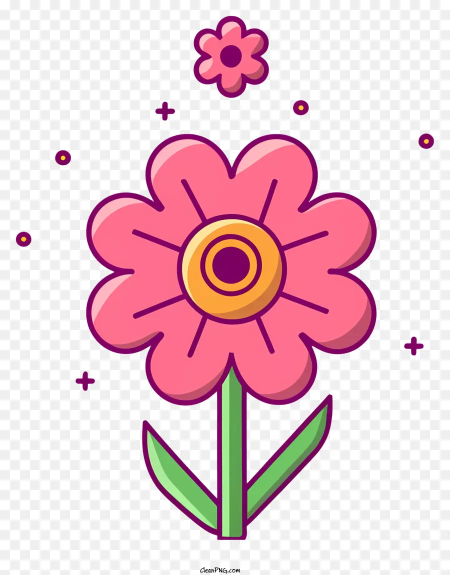 Fleur Rose，Tige PNG