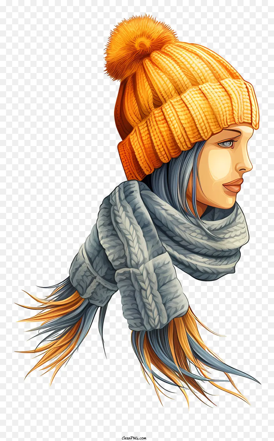 Fille，Fille En Vêtements D'hiver PNG