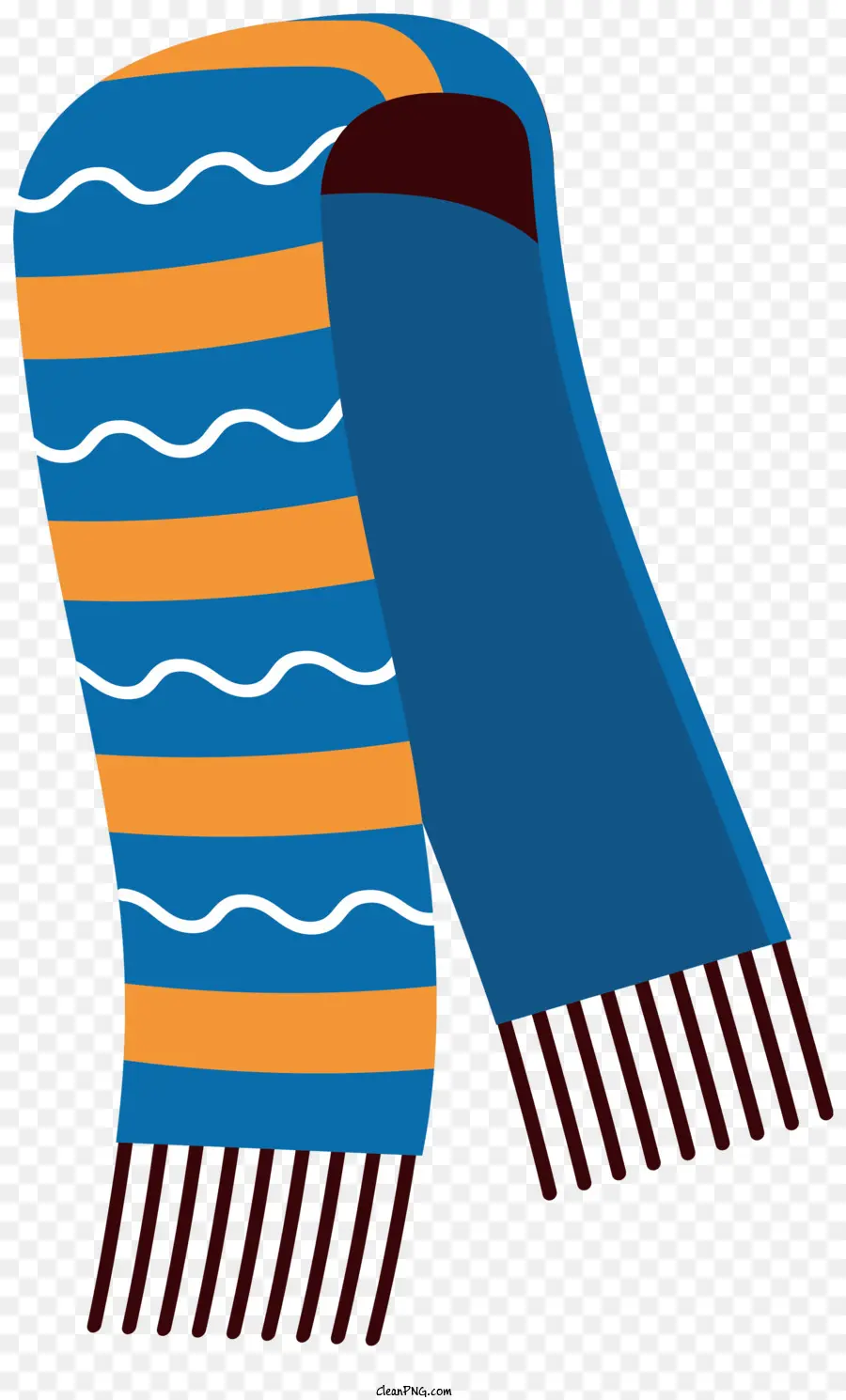 Écharpe à Rayures Bleues，Stripe Orange Et Brune PNG
