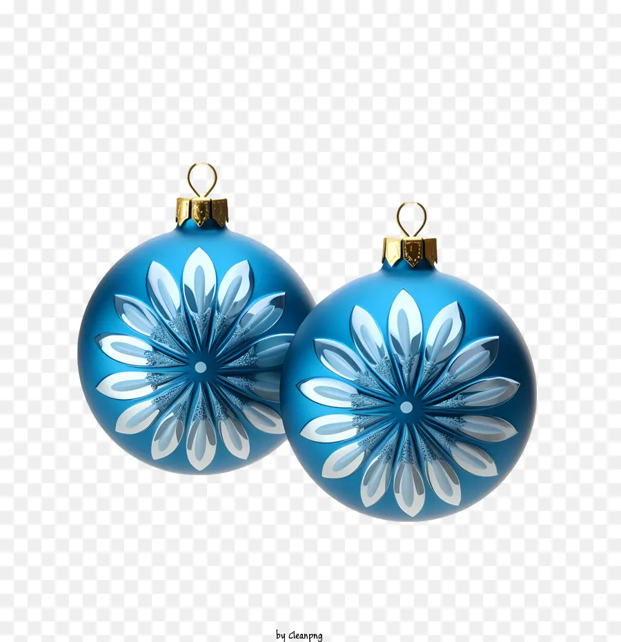 Boule De Noël，Ornements Bleus PNG