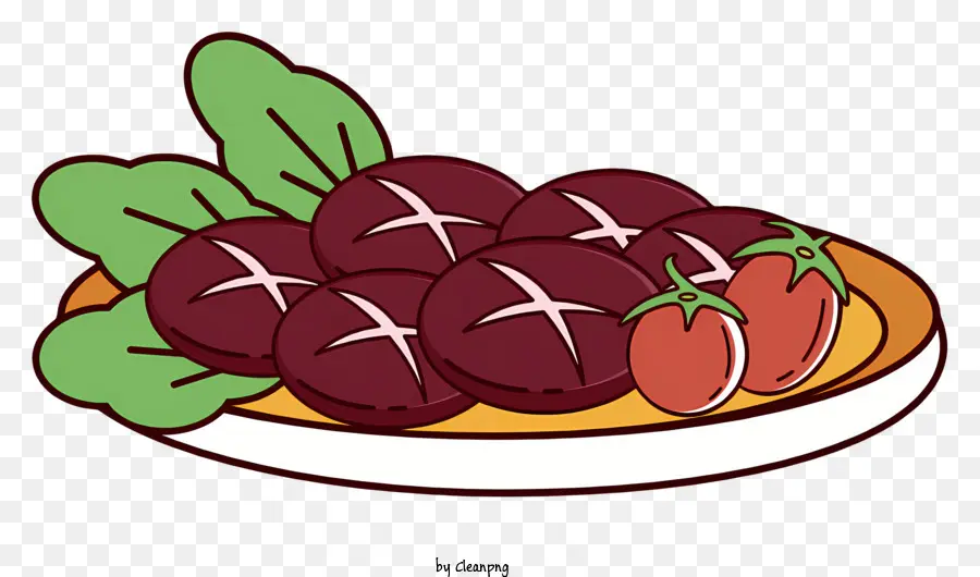 Salade，Plat De Viande PNG