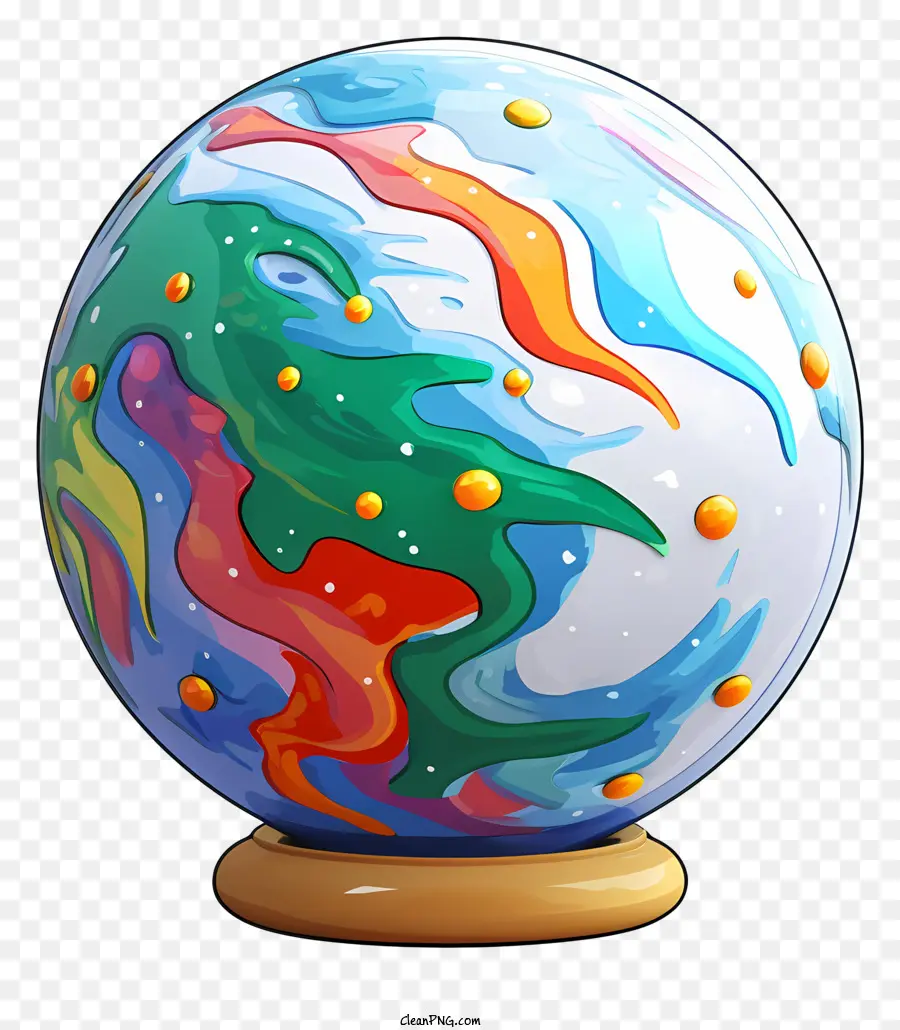Globe Coloré，Conceptions Et Formes PNG