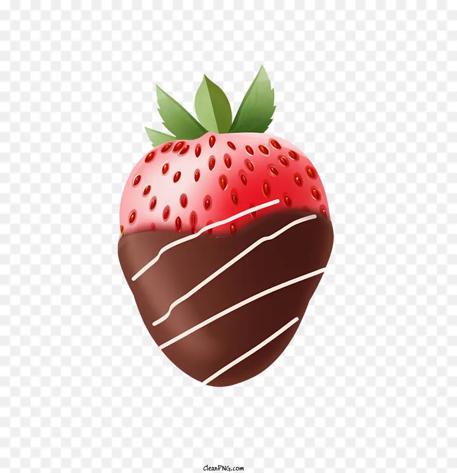 Fraise Au Chocolat，Fraise Enrobée De Chocolat PNG