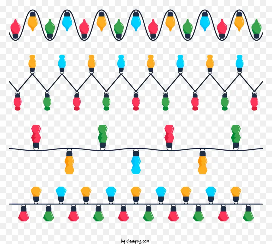 Lumières De Noël，Guirlandes Lumineuses PNG