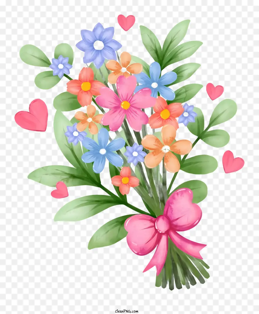 Bouquet De Fleurs，Fleurs PNG