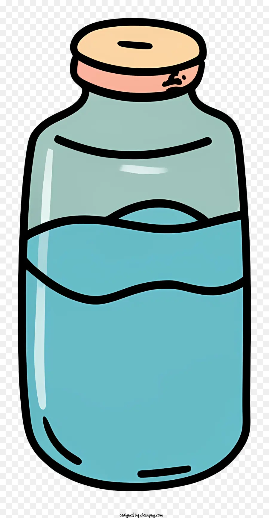 Pot En Verre Bleu，Pot D'eau PNG