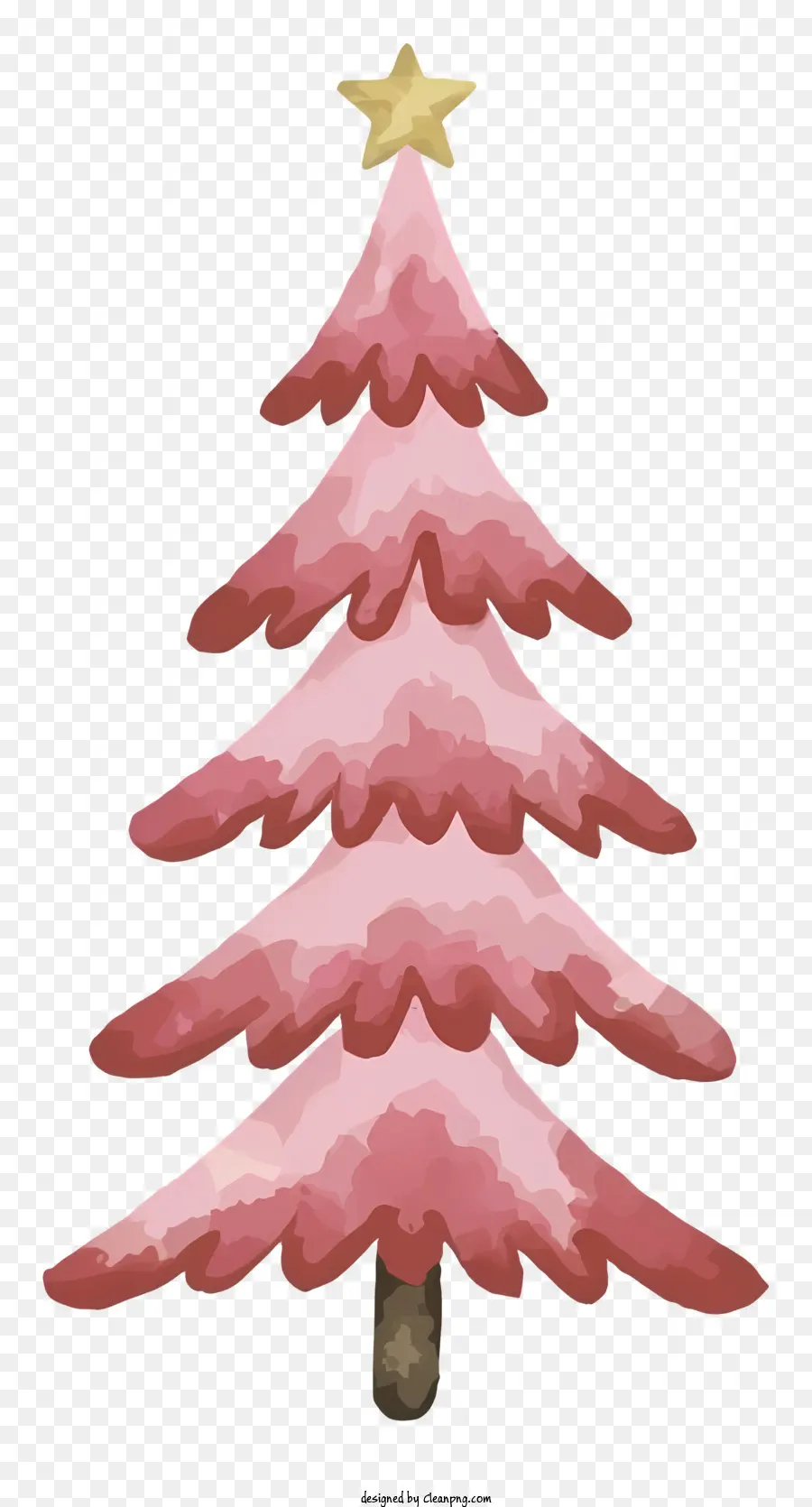 Sapin De Noël Rose，Arbre De Noël Rouge PNG