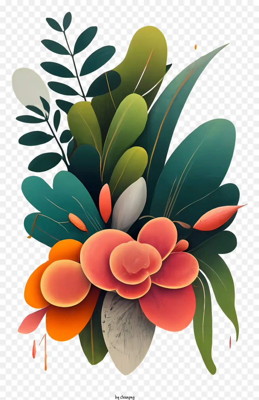 Bouquet De Fleurs，Composition Florale PNG