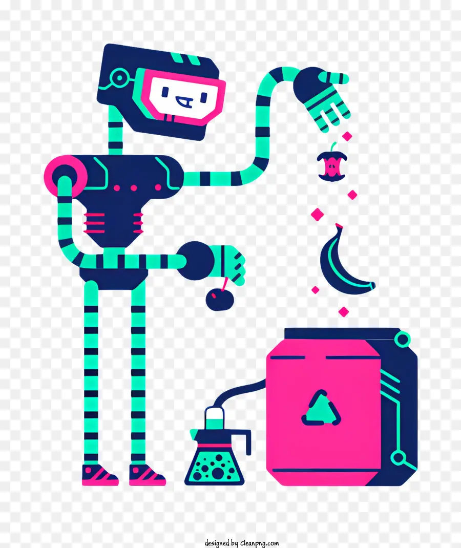 Robot Pixélé，Robot De Laboratoire PNG